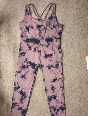 Women's 3X Tie-Dye Bodysuit - Pink with Black Tie-dye